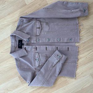 LA Coaltion Mauve Denim Jacket